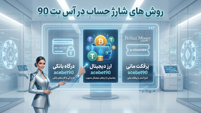 روش های شارژ حساب در آس بت 90