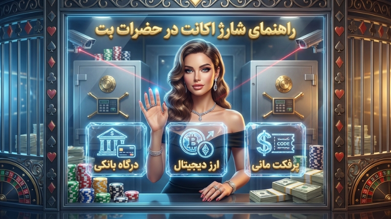 راهنمای شارژ اکانت در حضرات بت با 3 درگاه امن