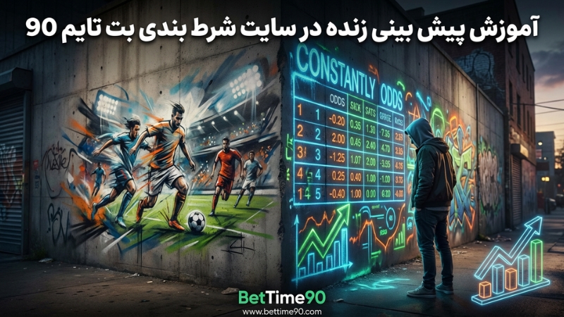 آموزش پیش بینی زنده در سایت شرط بندی بت تایم 90