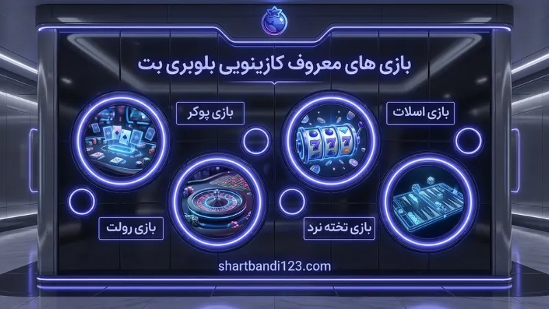 بازی های معروف کازینویی بلوبری بت