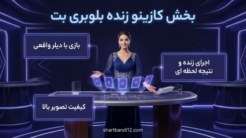 🎥 بخش کازینو زنده بلوبری بت