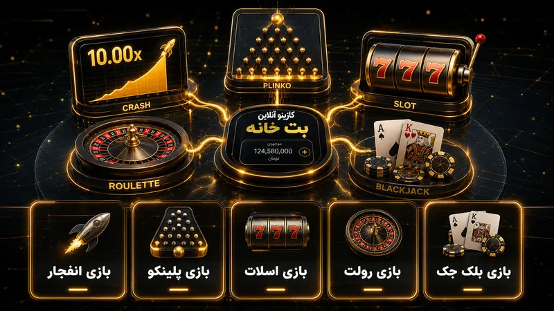 بهترین بازی های کازینو آنلاین بت خانه